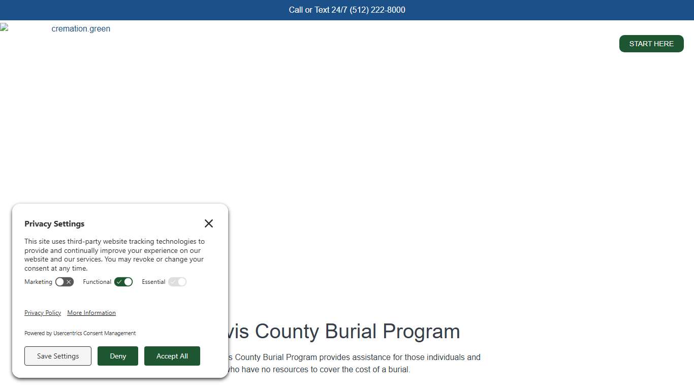 Free Burial: Travis County Burial Program - Cremation.Green